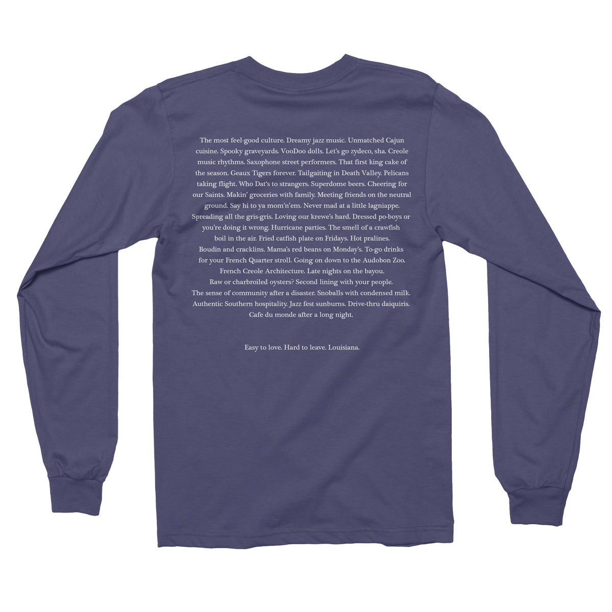 La Louisiana Mardi Gras Shirt, New Orleans Unisex T-shirt Long Sleeve